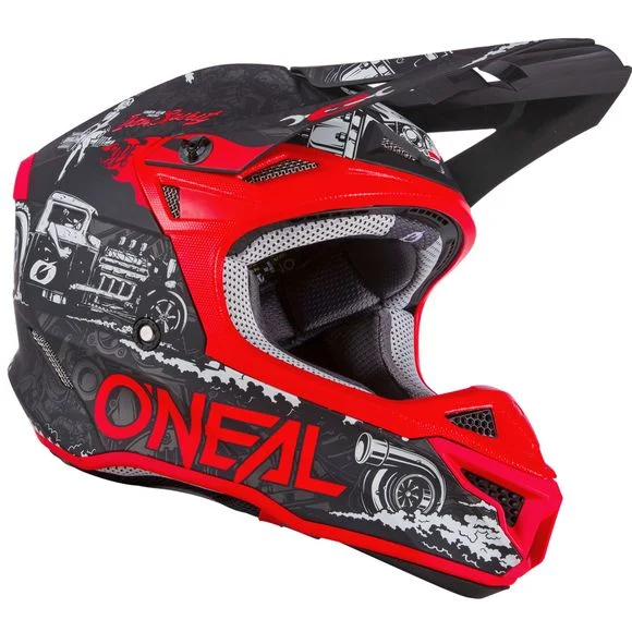 Casque cross O’Neal 5SRSPOLYACRILYTE – HR V.22 – BLACK RED 2024 – Noir / Rouge Ref : OL1712