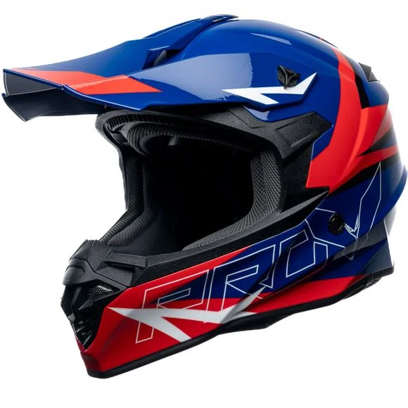 Casque cross Prov ARGESS SCRUB 2025 – Bleu / Rouge Ref : POV0089