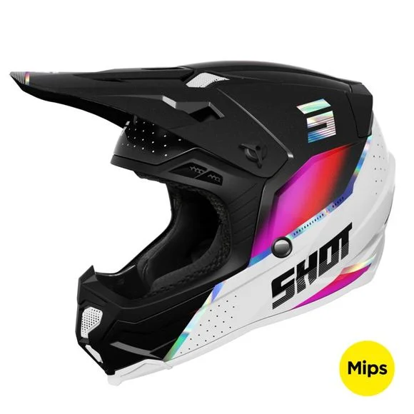 Casque cross Shot CORE – HONOR 2023 – Noir / Multicolore Ref : SO2447