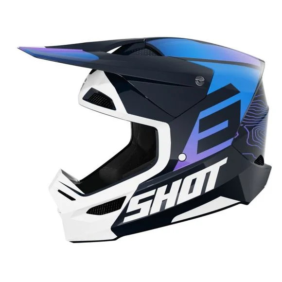 Casque cross Shot FURIOUS – APEX 2025 – Bleu Ref : SO2562