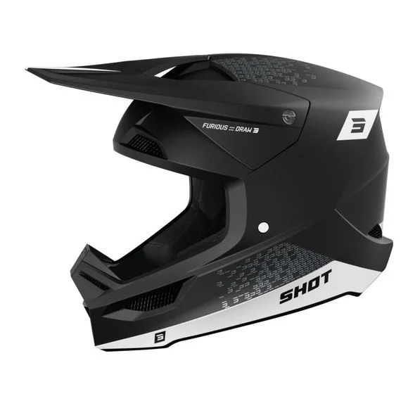 Casque cross Shot FURIOUS – DRAW 2025 – Blanc Ref : SO2566