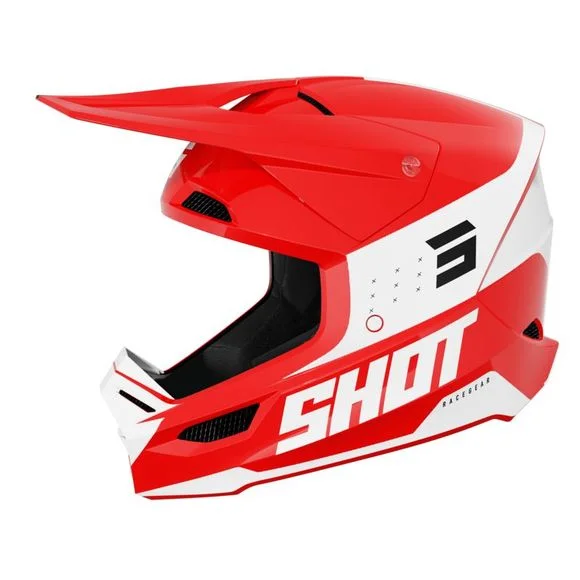 Casque cross Shot FURIOUS – LEAGUE 2025 – Noir / Rouge Ref : SO2571