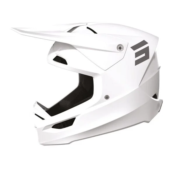 Casque cross Shot FURIOUS – SOLID – GLOSSY 2023 – Blanc Ref : SO2410