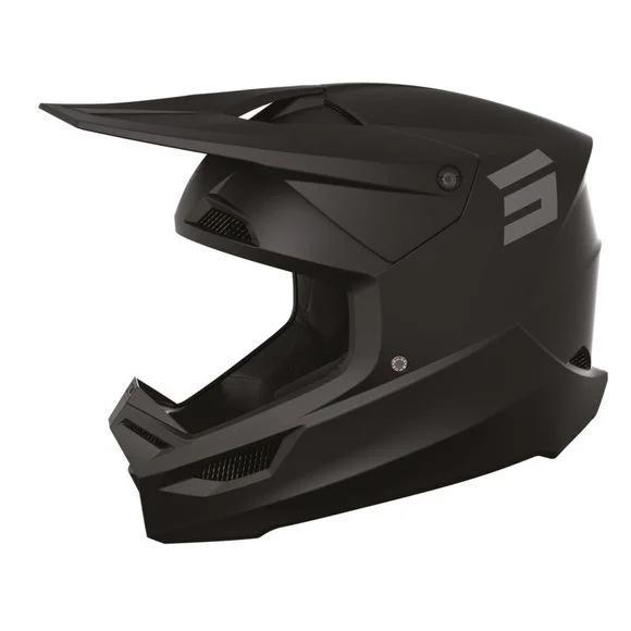 Casque cross Shot FURIOUS – SOLID – MATT 2024 – Noir Ref : SO2409