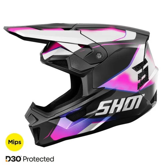 Casque cross Shot LITE – ASTRAL 2025 – Bleu / Rose Ref : SO2580