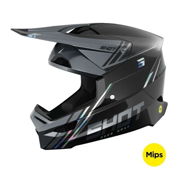 Casque cross Shot RACE – SPRINT 2025 – Noir / Multicolore Ref : SO2558