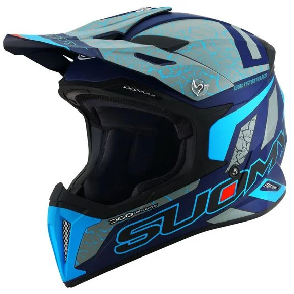Casque cross Suomy X-WING – REEL 2024 – Bleu Ref : SU0431