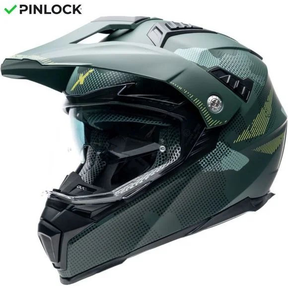 Casque Dexter ELECTRON 3 ARCANE – Vert / Jaune Ref : DX0718