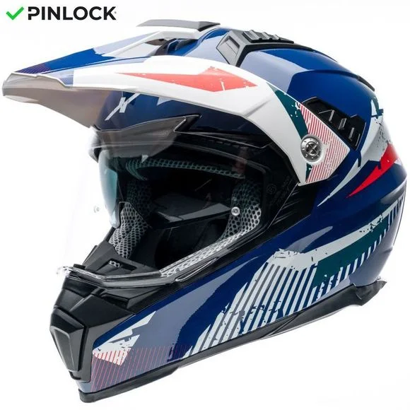 Casque Dexter ELECTRON 3 NOVA – Bleu / Blanc Ref : DX0719