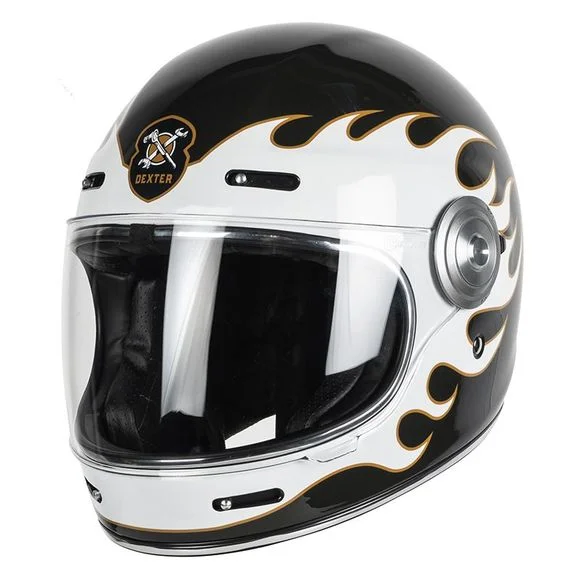 Casque Dexter TANNEN JUST RIDE OR DIE – Noir / Blanc Ref : DX0236