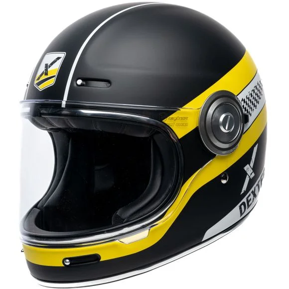 Casque Dexter TANNEN TINO – Noir / Jaune Ref : DX0673