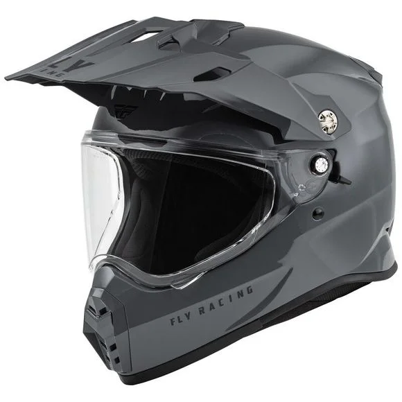 Casque Fly TREKKER SOLID – Gris / Rouge Ref : FL1529