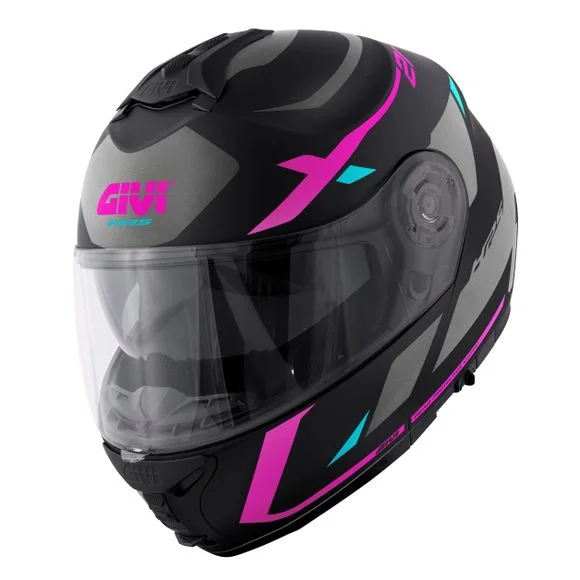 Casque Givi X.21 EVO F NUMBER LADY – Noir / Rose Ref : GI1609