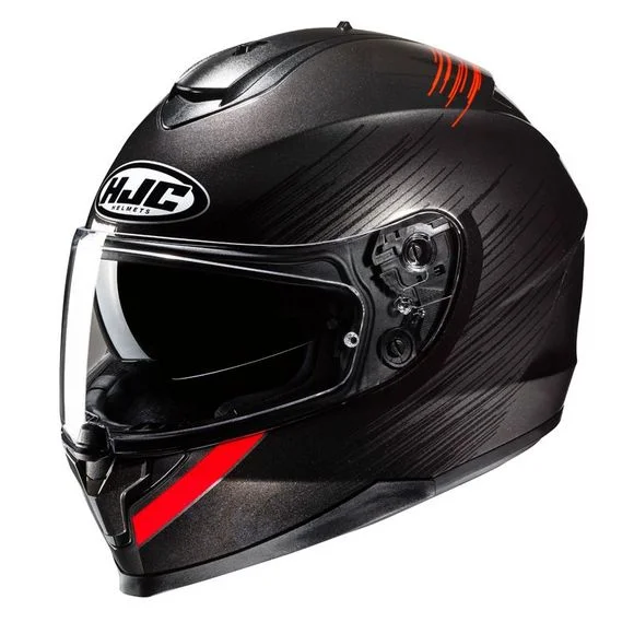 Casque Hjc C70N – SWAY – Noir / Rouge Ref : HJ1127