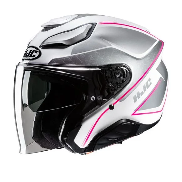 Casque Hjc F31 – LUDI – Blanc / Rose Ref : HJ1117