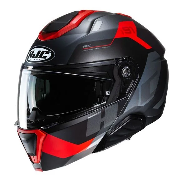 Casque Hjc i91 – CARST – Noir / Rouge Ref : HJ1106