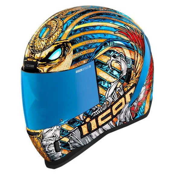 Casque Icon AIRFORM – PHARAOH – Bleu Ref : IC0790