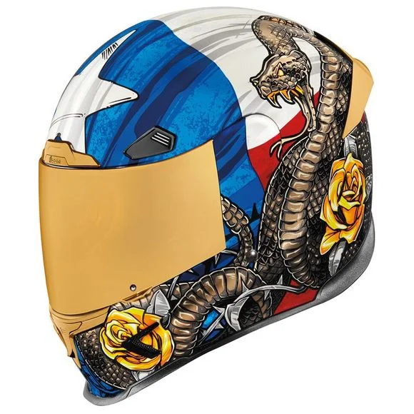 Casque Icon AIRFRAME PRO – TEJAS LIBRE – Bleu Ref : IC0850