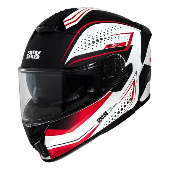 Casque IXS IXS422 FG 2.2 – Blanc / Rouge Ref : IS1093