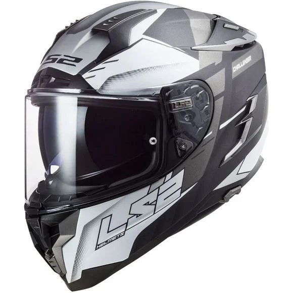 Casque LS2 FF327 CHALLENGER – ALLERT – Gris / Jaune Ref : LS0533