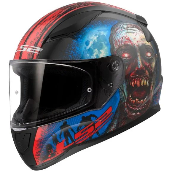 Casque LS2 FF353 – RAPID II ZOMBIE – Noir / Rouge Ref : LS0833