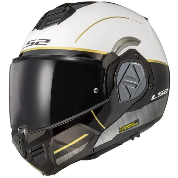 Casque LS2 FF906 ADVANT – IRON – Blanc / Noir Ref : LS0855