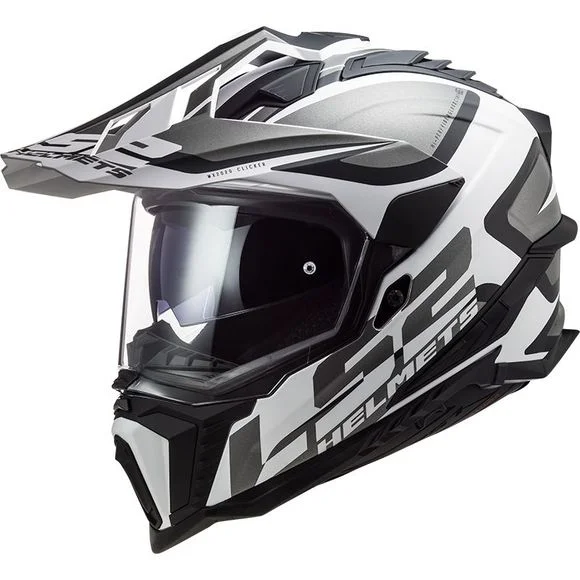 Casque LS2 MX701 – EXPLORER HPFC – ALTER – Noir / Blanc Ref : LS0750