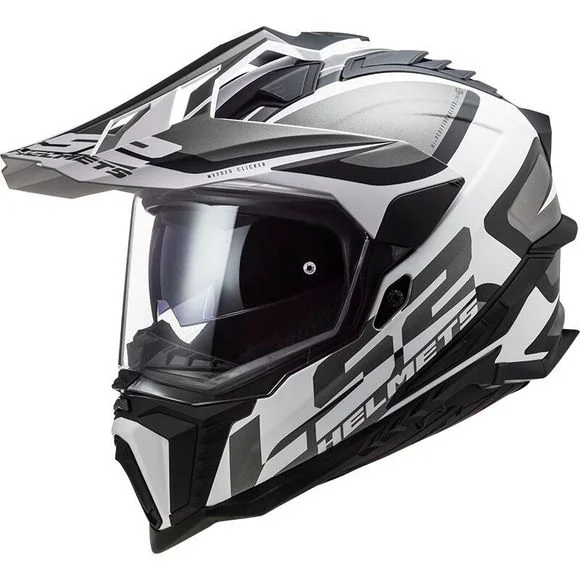 Casque LS2 MX701 EXPLORER ALTER MATT – Noir / Blanc Ref : LS0884