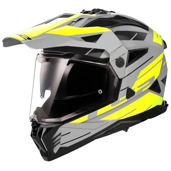 Casque LS2 MX702 PIONEER II NAMIB – Gris / Jaune Ref : LS0898