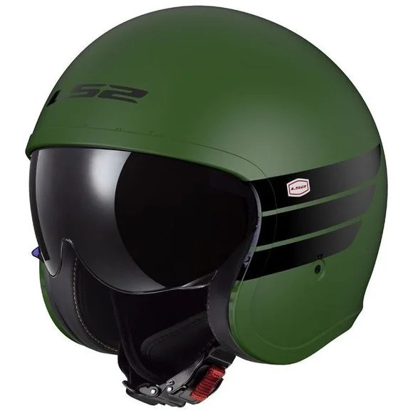 Casque LS2 OF599 – SPITFIRE II – RETRO – Vert Ref : LS0985