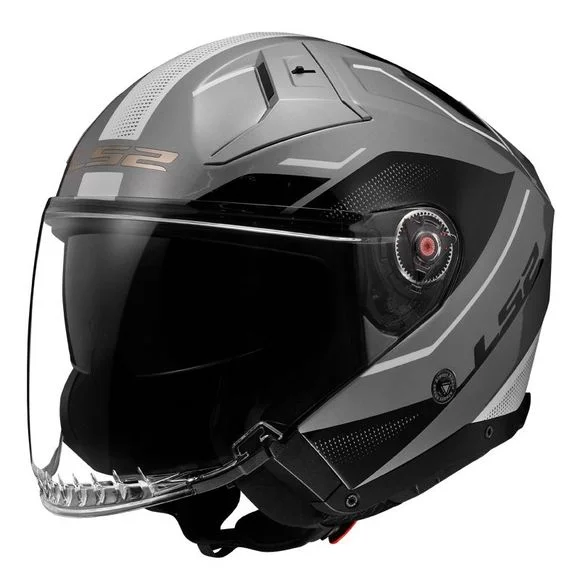 Casque LS2 OF603 INFINITY II – VEYRON – Gris / Blanc Ref : LS0798