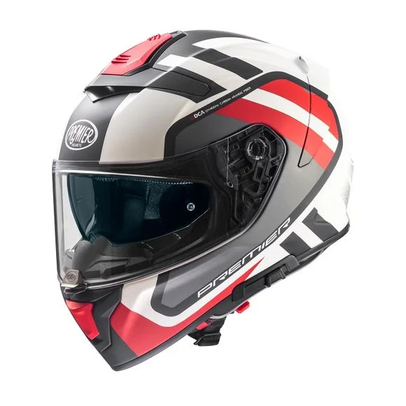 Casque Premier DEVIL FZ2BM – Blanc / Rouge Ref : PE0415