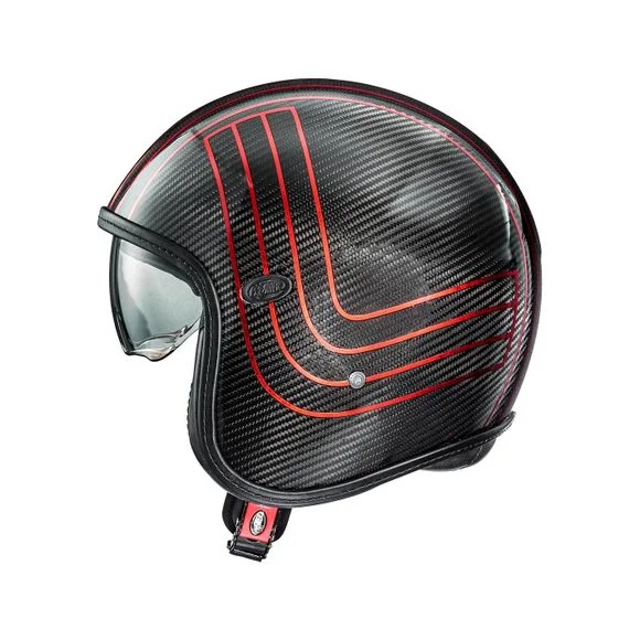 Casque Premier VINTAGE PLATINUM CARBON EX CHROMED BM – Noir / Rouge Ref : PE0402