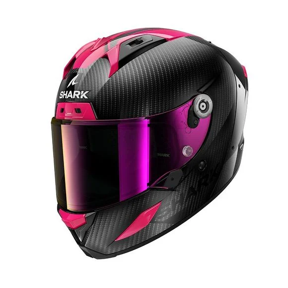 Casque Shark AERON CARBON SKIN – Carbone / Bleu Ref : SH1740-CCVB