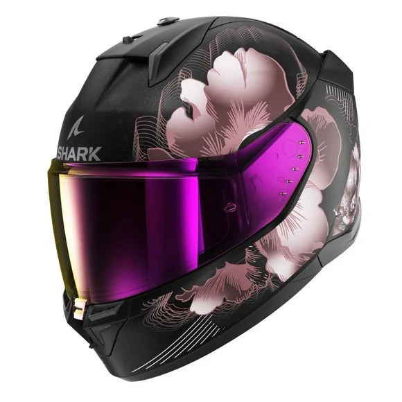 Casque Shark D-SKWAL 3 MAYFER – Noir / Rose Ref : SH1716