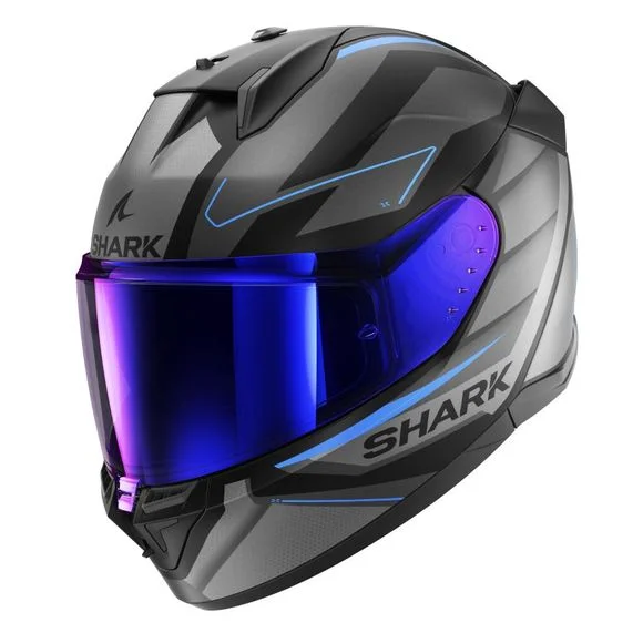 Casque Shark D-SKWAL 3 SIZLER – Noir / Gris Ref : SH1699-C3176
