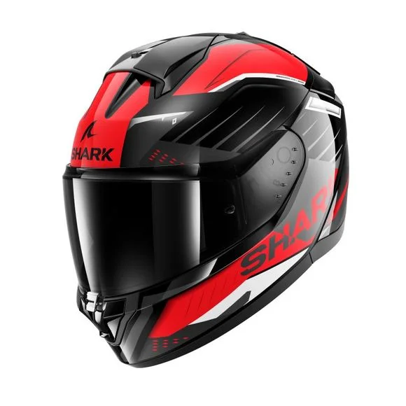 Casque Shark RIDILL 2 – BERSEK – Noir / Rouge Ref : SH1702