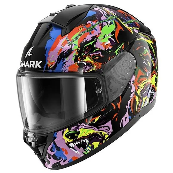 Casque Shark RIDILL 2 RACING BEAST – Noir / Violet Ref : SH1749-BVY