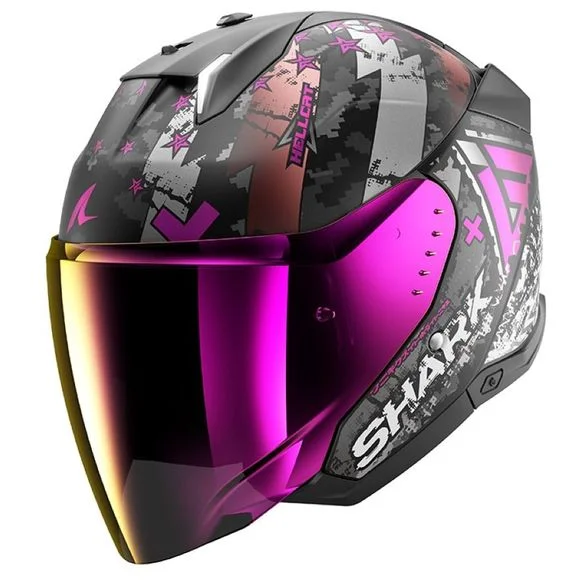 Casque Shark SKWAL i3 JET HELLCAT – Noir / Violet Ref : SH1773-BCPM