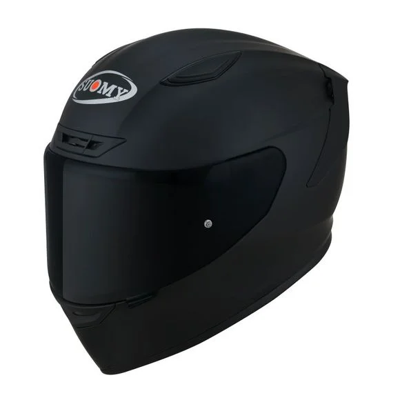 Casque Suomy TRACK-1 – PLAIN – Noir Ref : SU0378