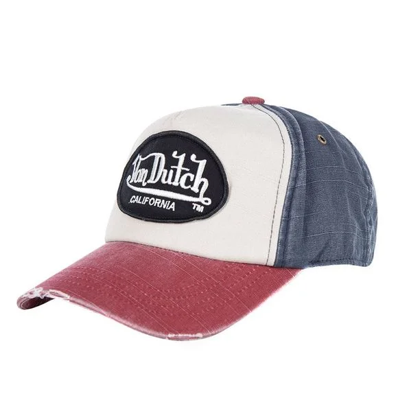 Casquette Von Dutch BASEBALL – Bleu / Rouge Ref : VDH0045 / VD/0/CAS1/JACKBWR2-TU