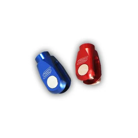 Chape de reglage de frein arriere SCAR alu bleu BC101B