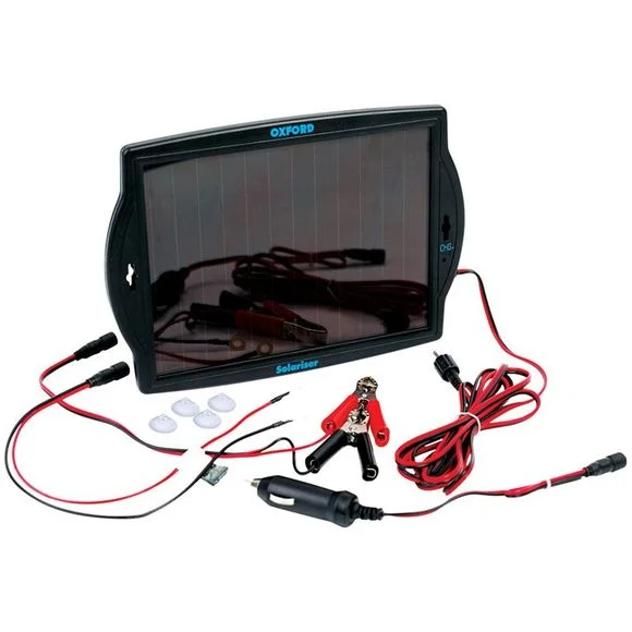Chargeur Oxford Solaire SOLARISER pour batterie 12v Universel – Noir Ref : OD0177 / OF949