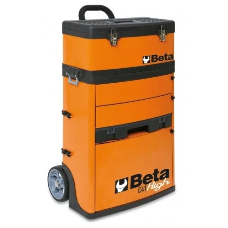Chariot porte-outils a deux modules superposables BETA RAL2011 orange