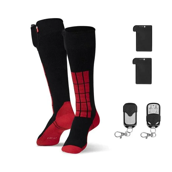 Chaussettes chauffantes G-HEAT OUTDOOR V2 – Noir / Rouge Ref : GH0010