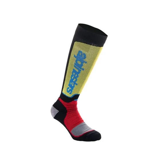 Chaussettes MX Alpinestars MX PLUS – Noir / Rouge Ref : AP3220
