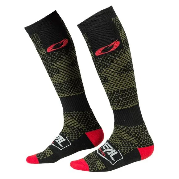 Chaussettes MX O’Neal MX COVERT – BLACK GREEN – Vert Ref : OL1661 / 0356-768