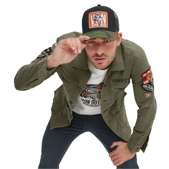 Chemise Von Dutch REBEL – Marron Ref : VDH0118