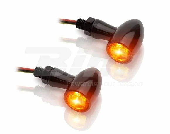 Clignotant Bihr LED V-PARTS 12V alu noir Universel Ref : BI00373A / 1058622