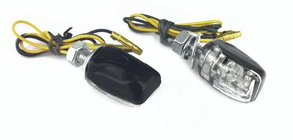 Clignotant Bihr s Micro 6 LED carbone Universel Ref : BI01964A / 1066338